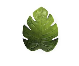 Excelsa Tropical Set 6 Tovagliette a Forma di Foglia, Cm. 48 x 38, Plastica EVA