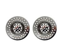 Excelsa Utilissimi Set 2 Filtri per Lavello, Acciaio Inox, Argento