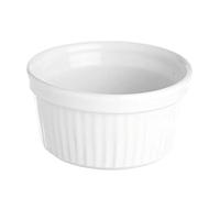 Excelsa White Home Ramequin Costolato, 15.0 cm, Bianco