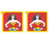 Excelsa Wonder Woman Presina da Cucina, Cm. 20 x 20, Fodera 100% Cotone, Imbottitura in Poliestere (Confezione da 2)