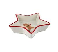 Excelsa Wonderful Ginger Piatto Natalizio a Forma di Stella, Omino Pan di Zenzero