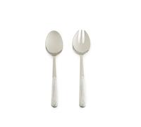 Excelsa Wood Set Posate da Insalata, Cucchiaio e Forchetta 23 cm, Acciaio Inox con Manico Effetto Legno