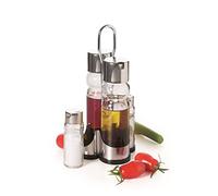 Excelsa X-Line Set Condimento Olio/Aceto, 5 Pezzi, Vetro, Trasparente