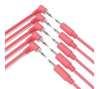 ExcelValley - 5-Pack Cavi Ibridi Modulari Patch Mono TS 3,5mm 1/8"Eurorack Synth Sintetizzatore [Pesca - 200cm 79"]