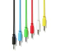 ExcelValley - 6A-Pack - Cavi Modulari Patch Mono - TS 3,5mm 1/8" Eurorack Sintetizzatore [30 cm - 12"]