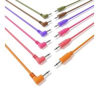 ExcelValley - 6B-Pack Cavi Ibridi Modulari Patch Mono TS 3,5mm 1/8"Eurorack Synth Sintetizzatore [150cm 59"]