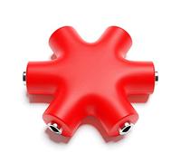 ExcelValley - Splitter Cavo Patch Mono - TS 3,5mm 1/8" - Modular Synth Eurorack - Rosso