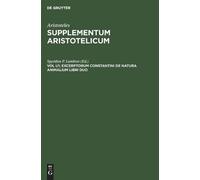 Excerptorum Constantini de Natura Animalium Libri Duo (Copertina rigida)