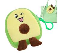 Exchange money cartoni animati Avocado-Funny Avocado Exchange, tasca per monete dolci, sacchetto per monete per piccoli portafogli peluche-fruit | Tasca con zip a di avocado, nuovo accessorio pe