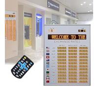 Exchange Rate Clock, 12 Countries Exchange Rate Display, U Disk Content Update, 25-key Remote Control, Highlight LED Digital Tube, Power-off Data Is Stored for 7 Days for Banks and Financial Companies