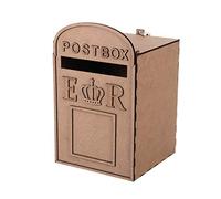 ExcLent Grande Cassetta Postale Di Legno Della Posta Della Partecipazione Di Nozze Che Riceve Il Regalo Della Cassetta Postale Della Decorazione Dell'Ospite