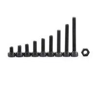 Exclent Hakkadeal 280Pcs M3 Cap Head Bullone A Esagono Incassato Vite Metrica Assortimento Di Viteria Macchina - Nero
