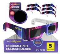 exclipse Occhiali per Eclissi Solare con Filtro per Smartphone Certificati ISO