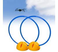 EXCLURA RC Drone Racing Gate Kit di Cancelli per Percorsi a Ostacoli per Droni da Esterno, Confezione da 1, 2, 3, 5 e 10 Anelli per Ostacoli per Corse di Droni, Circuito(2pcs,50cm(19 3/4"))