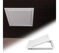 EXCLURA Sportello Ispezione Pannello di Accesso Magnetico per Cartongesso, Piccolo Coperchio per Foro nel Muro per Soffitta/Cantina/Garage, Porta di Revisione in Metallo(35x35cm(13.8x13.8in))