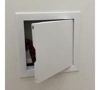 EXCLURA Sportello Ispezione Piccolo Pannello di Accesso per Cartongesso, Coperchio del Foro nel Muro con Interruttore Magnetico, Sportello di Ispezione a Parete/Soffitto(White,50x60cm(19.7x23.6in))