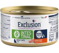 Exclusion Monoprotein Vet Diet Intestinal Cat scatoletta - maiale, riso 85 g