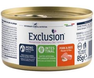 Exclusion Cat Diet Intestinal Maiale e Riso Patè Lattina 85gr