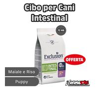 Exclusion - Diet Intestinal Puppy al Maiale e Riso All Breeds da 12 Kg