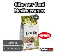 Exclusion Mediterraneo - Adult Medium all'Agnello da 12 Kg