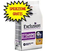 EXCLUSION DIET CANE HYPOALLERGENIC ADULT MEDIUM LARGE ANATRA E PATATE 12 KG