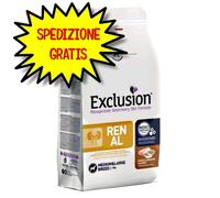 EXCLUSION DIET CANE RENAL ADULT MEDIUM LARGE MAIALE, SORGO E RISO 2 KG