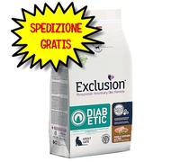 EXCLUSION DIET GATTO ADULT DIABETIC con MAIALE & SORGO E PISELLI 1,5 Kg
