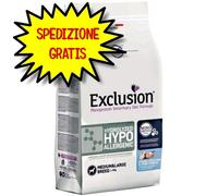 Exclusion Diet Hydrolyzed Hypoallergenic Adult Medium/Large Pesce - 2 Kg - 1° ORDINE? scegli lo sconto BZR5 / BZR20 + 200 punti fedeltà
