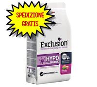 EXCLUSION DIET HYPOALLERGENIC DOG SMALL MAIALE E PISELLI 7 KG