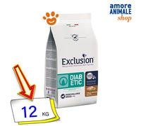 Exclusion - Diet Diabetic Adult Medium/Large al Maiale, Sorgo e Piselli da 12 Kg