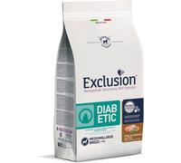 EXCLUSION Dog Diet Diabetic Medium&Large Maiale e Piselli 2KG