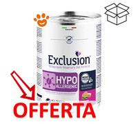 Exclusion Dog Diet Hypoallergenic Adult Maiale e Piselli - Exclusion Dog Diet Hypoallergenic Adult Maiale e Piselli - Lattina Da 400 Gr - CONFEZIONE RISPARMIO