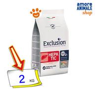 Exclusion Dog Hepatic Adult Medium Large Breed Maiale, Riso e Piselli 2/12 Kg