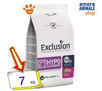 Exclusion - Diet Hypoallergenic Adult Small al Maiale e Piselli da 7 Kg
