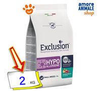 Exclusion Dog Hypoallergenic Adult Small Breeds Cervo e Patate Cani 2 Kg