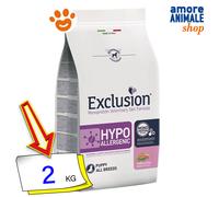 Exclusion Dog Hypoallergenic Puppy All Breeds Maiale e Piselli Cani 2/ 12 Kg