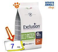 Exclusion Dog Intestinal Adult Small Breed Maiale e Riso Cani 800 Gr/2/7 Kg