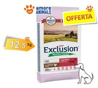 Exclusion Dog Mediterraneo Adult Large Breed LIGHT con Pollo 12,5 kg > Per cani