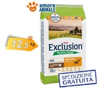Exclusion Dog Mediterraneo Adult Medium Breed con Pollo 12,5 kg > Per cane, cani