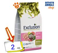 Exclusion Dog Mediterraneo Monoproteico Noble Grain Puppy Small Breed Pollo 2 Kg