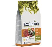 Exclusion Mediterraneo Puppy Medium Breed Manzo 12 kg - Crocchette monoproteiche cane - 1° ORDINE? scegli lo sconto BZR5 / BZR20 + 200 punti fedeltà