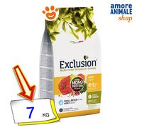 Exclusion Dog Mediterraneo Noble Grain Small Breed Adult Manzo Cani 7 Kg