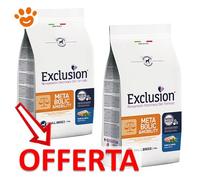 Exclusion Dog Metabolic & Mobility Adult Small Breed Maiale e Fibre - Exclusion Dog Metabolic & Mobility Adult Small Breed Maiale e Fibre - Offerta [PREZZO A CONFEZIONE] Quantità Minima 2, Sacco Da 7