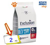 Exclusion Dog Mobility Adult Medium Large Breed Maiale e Riso Cani 2/12 Kg