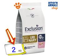 Exclusion Dog Urinary Adult Medium Large Breed Maiale Sorgo e Riso Cani 2/12 Kg