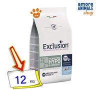 Exclusion - Diet Hydrolyzed Hypoallergenic Adult Medium/Large al Pesce e Amido di Mais da 12 Kg