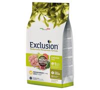 Exclusion Mediterraneo Adult Medium Breed Pollo 12 kg - Crocchette monoproteiche cane - 1° ORDINE? scegli lo sconto BZR5 / BZR20 + 200 punti fedeltà