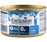 Exclusion Mediterraneo Monoproteico Noble Grain Cat Adult Tonno Alimento Umido per Gatti Adulti 85 g