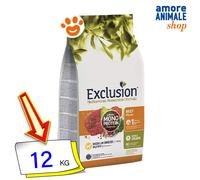 Exclusion Mediterraneo Puppy Medium Breed Manzo 12 kg - Crocchette monoproteiche cane - 1° ORDINE? scegli lo sconto BZR5 / BZR20 + 200 punti fedeltà
