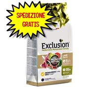 EXCLUSION MEDITERRANEO MONOPROTEIN NOBLE GRAIN DOG ADULT MEDIUM AGNELLO 12 KG